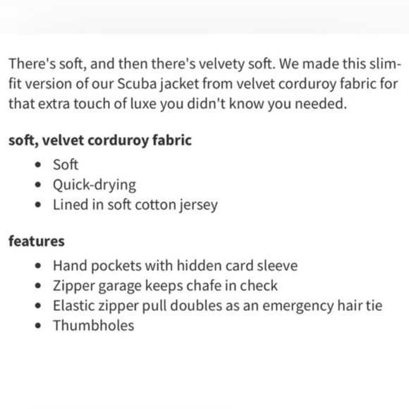 Lululemon Scuba Track Jacket Velvet Cord - Storm Teal - Size 8 - Picture 4 of 12